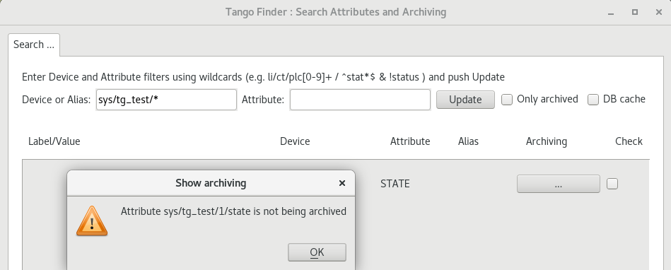 Verify attributes archived